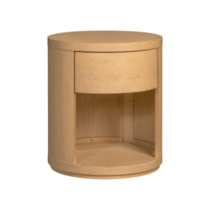 Modena Round Nightstand | Natural