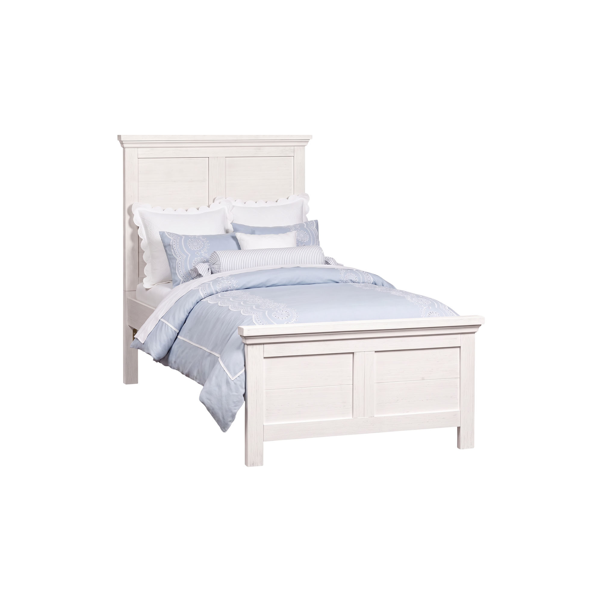 Westfield Twin Bed | Brushed White